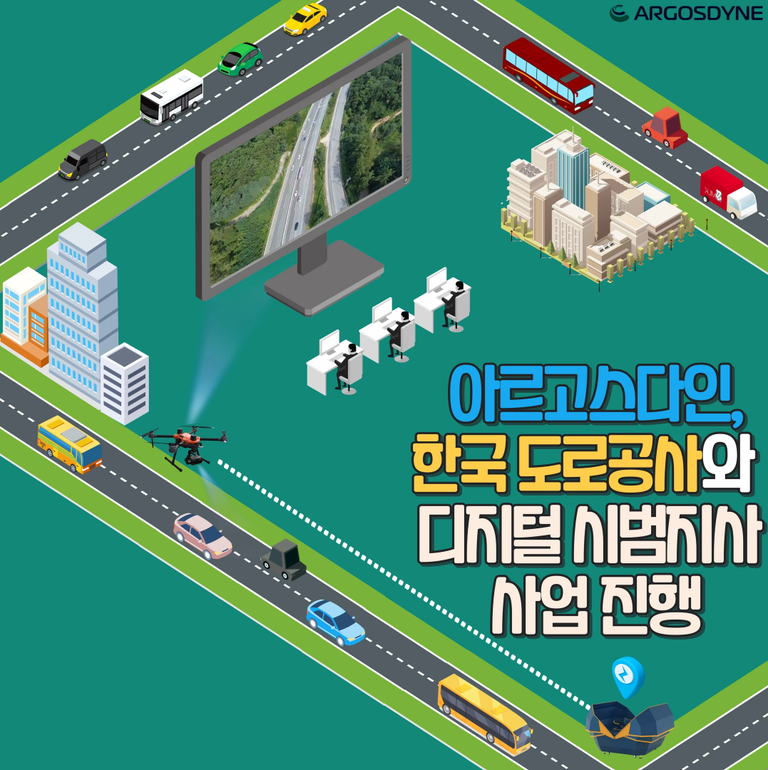 아르고스다인, 한국 도로공사와 디지털 시범지사 사업 진행